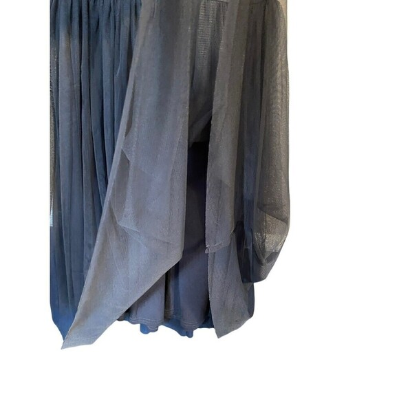 MATILDA Jane TWAS THE NIGHT Dress Tank Tulle Striped Red Gray Women's XS - Picture 3 of 10